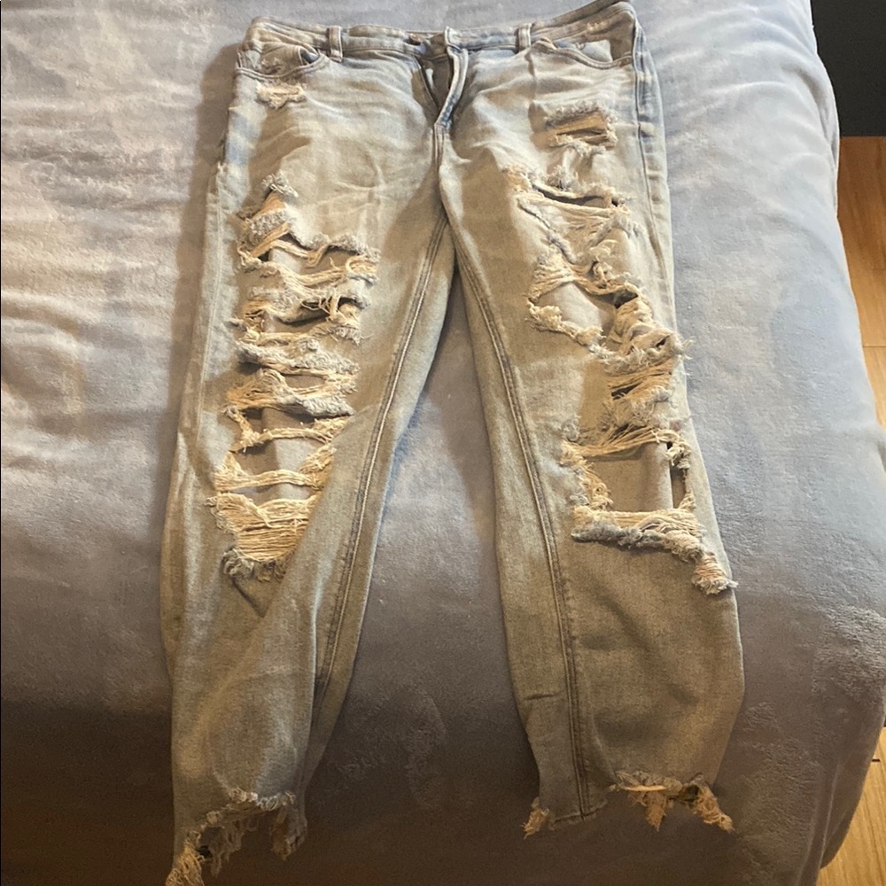 American Girl Distressed Blue Jeans